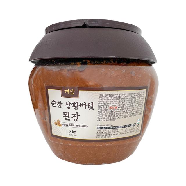 해담 순창 상황버섯 된장 2kg 1개