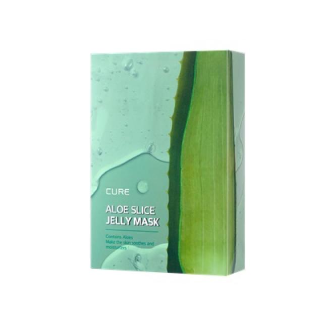 김정문알로에 라 센스 로에 큐어 알로에 슬라이스 젤리 마스크팩 300ml, 10개입, 1개