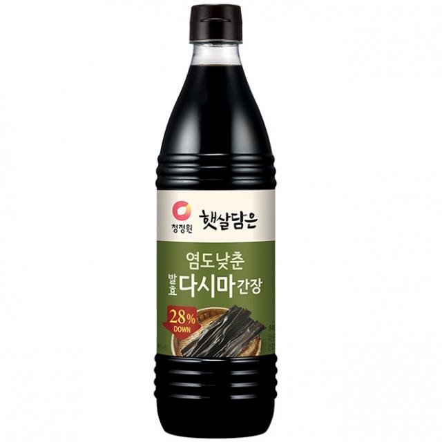 청정원 햇살담은 염도낮춘 발효다시마 간장, 1개, 840ml