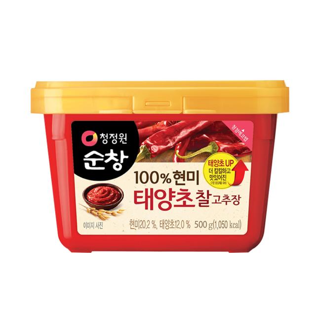 청정원순창 100% 현미 태양초 찰고추장, 500g, 1개