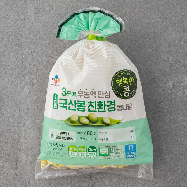 CJ제일제당 행복한콩 국산콩나물, 400g, 1개