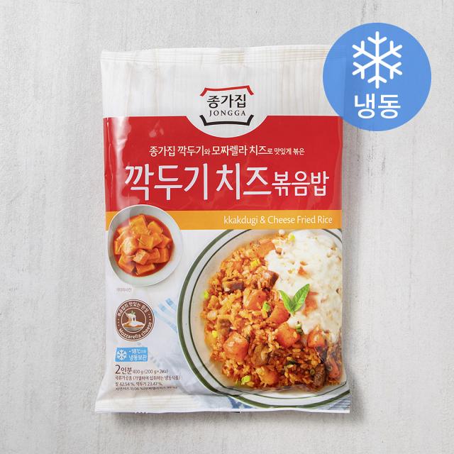 종가집 깍두기 치즈 볶음밥 (냉동), 400g, 1개