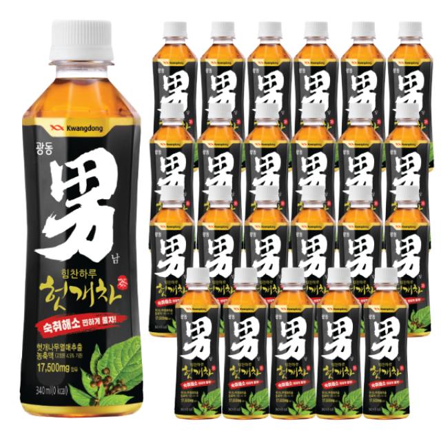 광동 힘찬하루 헛개차, 340ml, 24개입