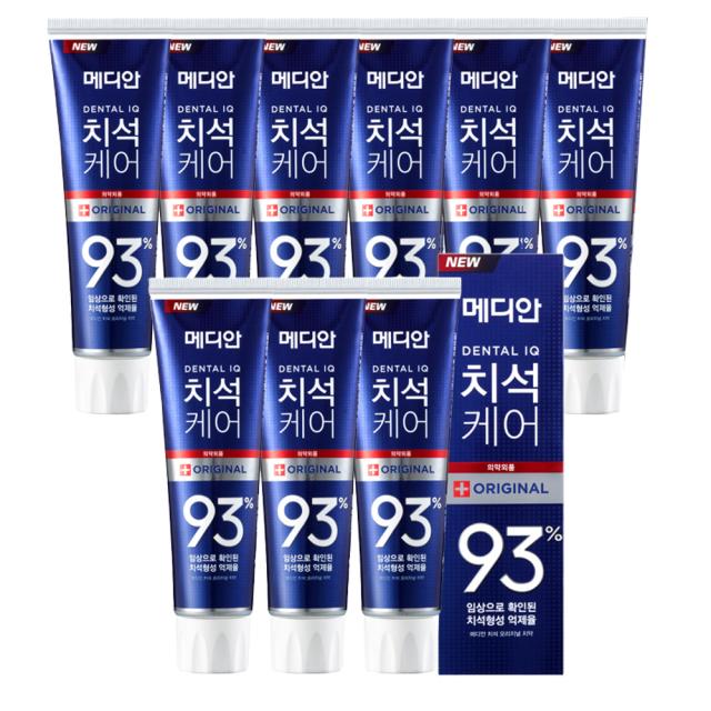 메디안 치석케어 오리지널 치약, 120g, 9개