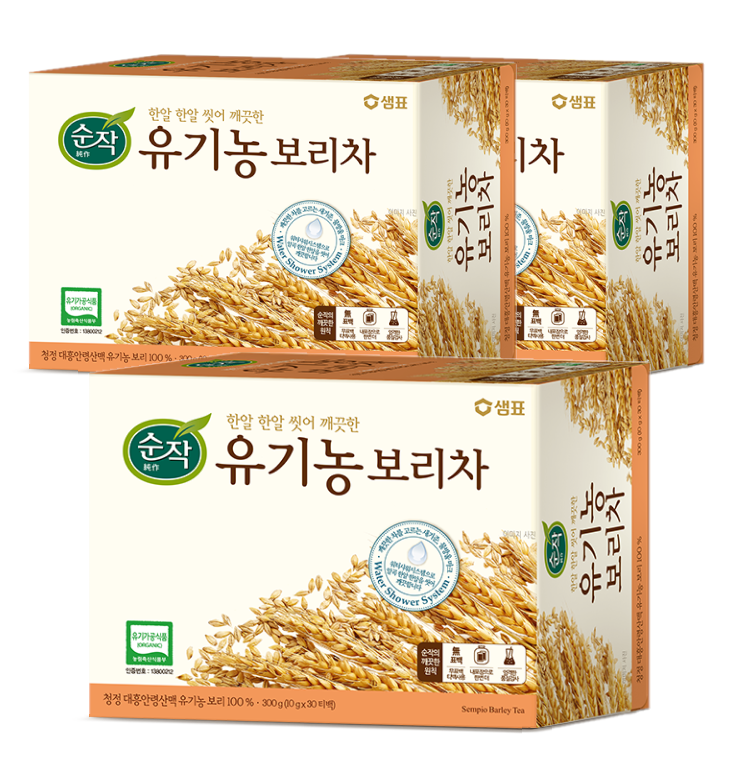 순작 유기농 보리차 300g 3개