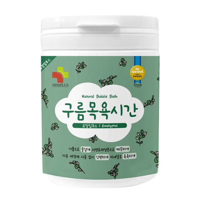 미스플러스 구름목욕시간 유칼립투스 입욕파우더 대팩, 500g, 1개