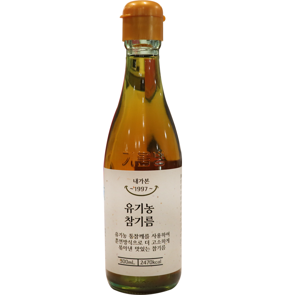 유기농 참기름, 1개, 300ml