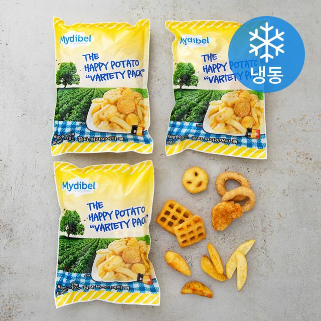 마이디벨 벨기에 모둠감자튀김 7종 (냉동), 560g, 3개