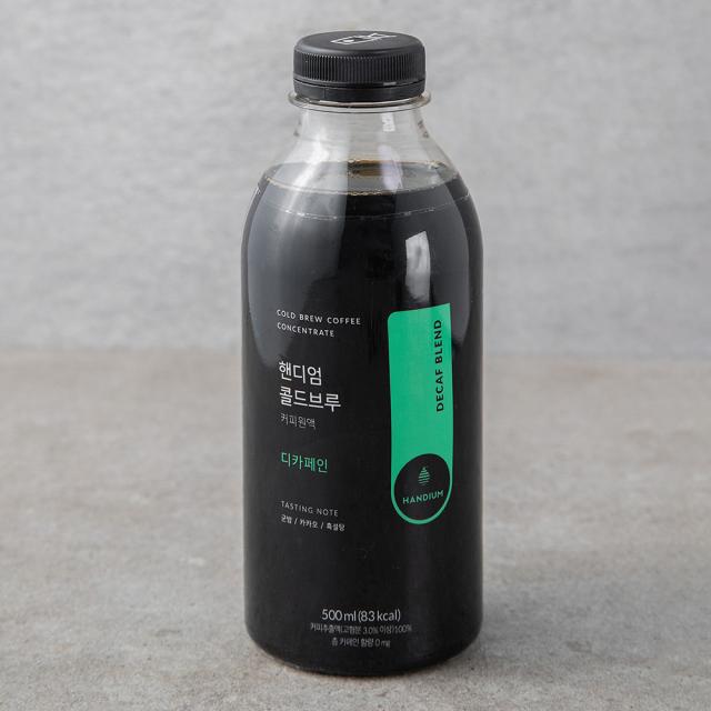 핸디엄 콜드브루 커피원액 디카페인 Decaf Blend 500ml 1개