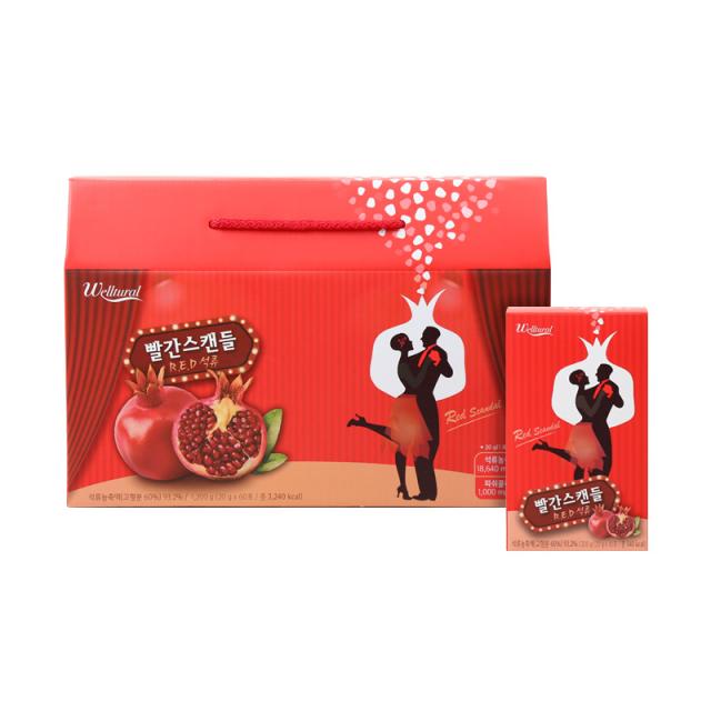 웰츄럴 빨간스캔들 R.E.D 석류, 20g, 60개