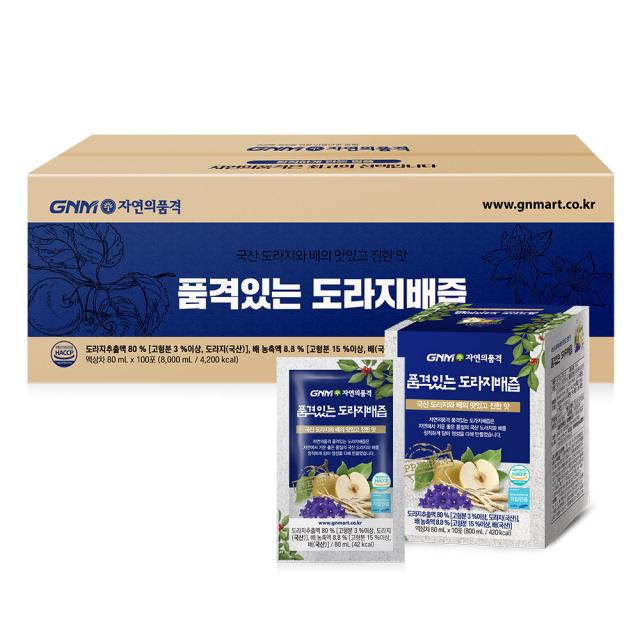 Gnm자연의품격 품격있는 도라지배즙 80ml 100포