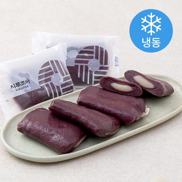 시루조아 굳지않는 떡 흑미 앙꼬절편 (냉동), 70g, 20개