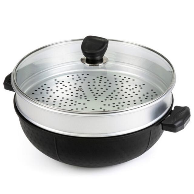 퀸센스 인덕션 Ih 2단찜 멀티 웍 36cm 1개