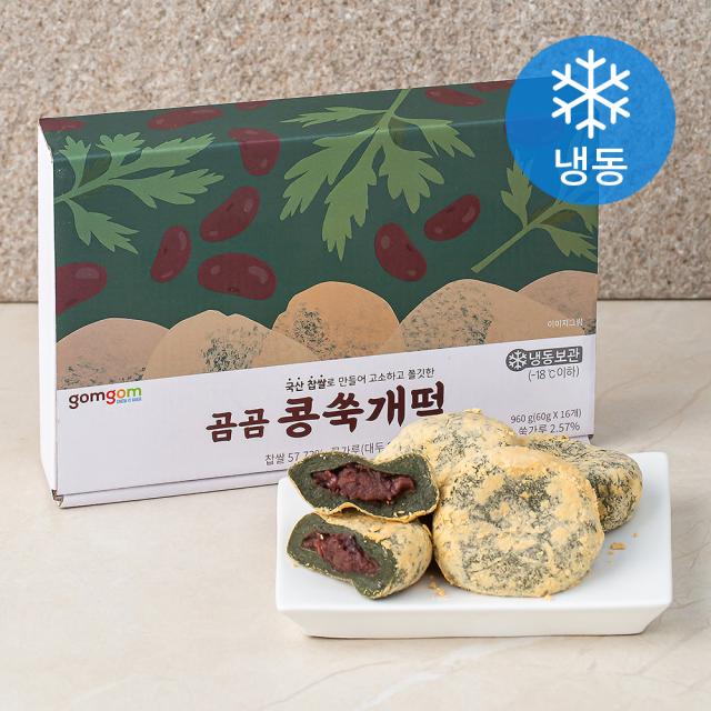 곰곰 콩쑥개떡 (냉동), 60g, 16개입