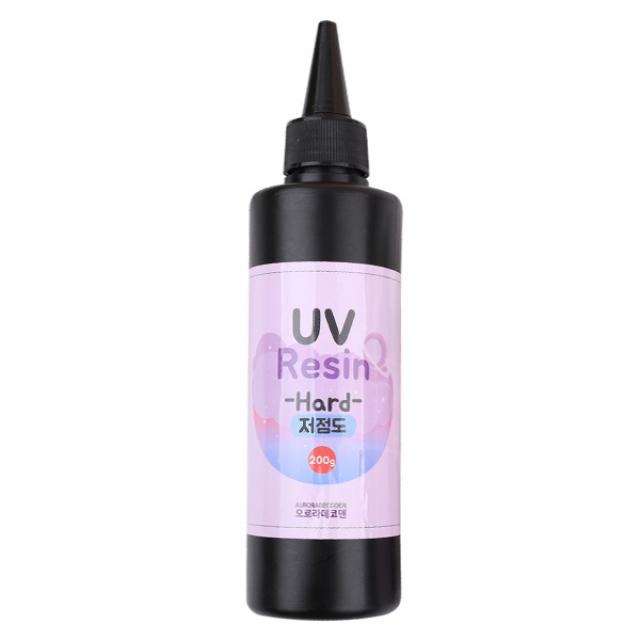 오로라데코덴 UV 레진 하드 저점도 200g, 단일색상, 1개