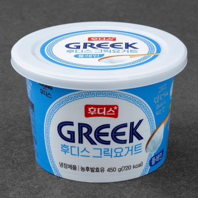 후디스 그릭요거트 플레인, 450g, 1개