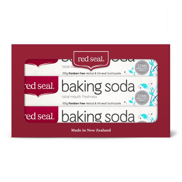 레드씰 베이킹 소다 치약, 100g, 3개