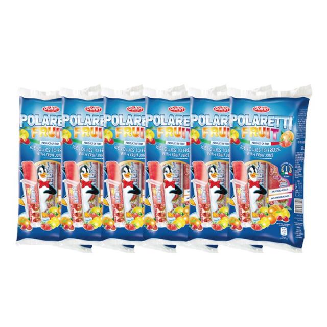 돌핀 폴라레티 후르츠 얼려먹는 아이스바 400ml 6팩