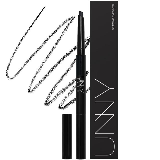 유니클럽 드로잉 아이브로우 타원형 0.35g, 06 검정색, 1개