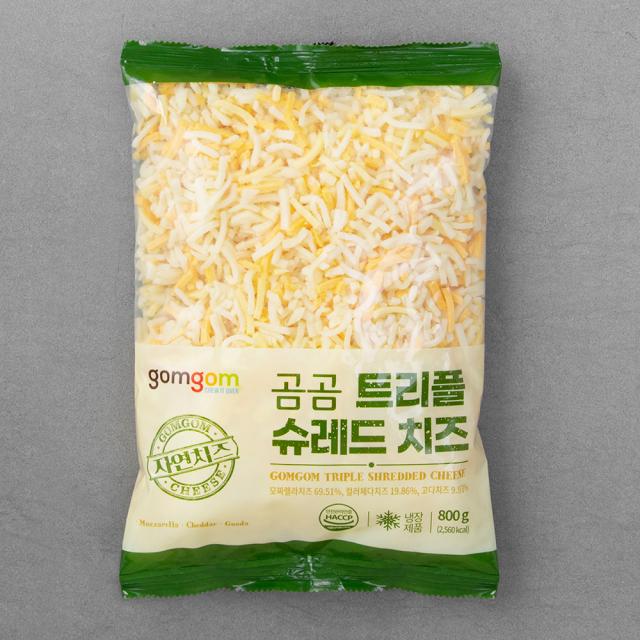 곰곰 트리플 슈레드 치즈, 800g, 1개