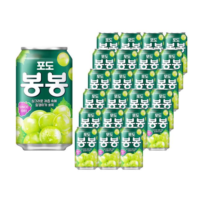 해태htb 포도봉봉, 340ml, 24개