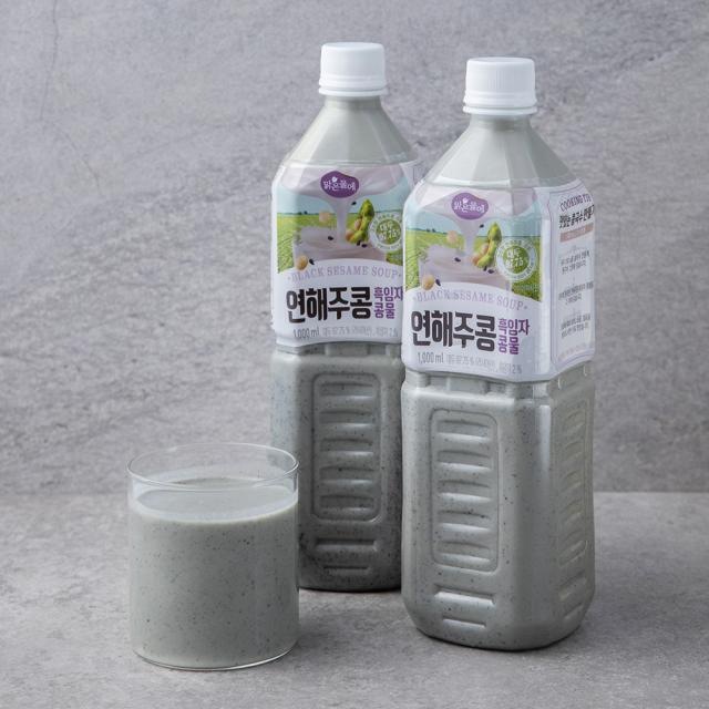 맑은물에 연해주콩 흑임자 콩물 1000ml 2개