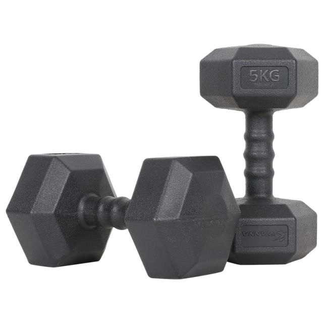 아이워너 맨즈 육각아령 블랙 5kg 2개
