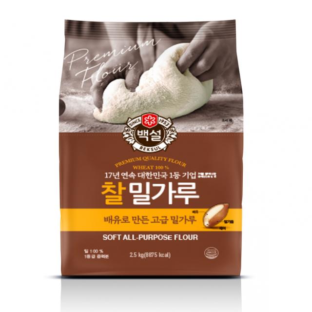 백설 찰밀가루, 2.5kg, 1개