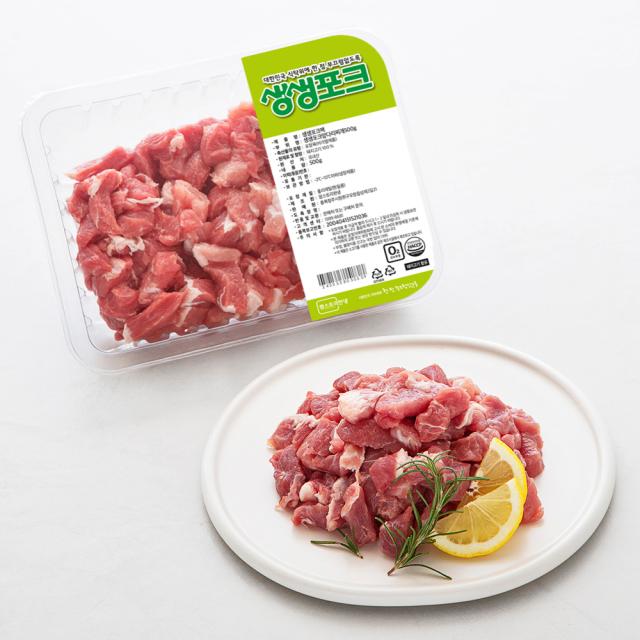 생생포크 한돈 앞다리살 찌개용 (냉장), 500g, 1팩