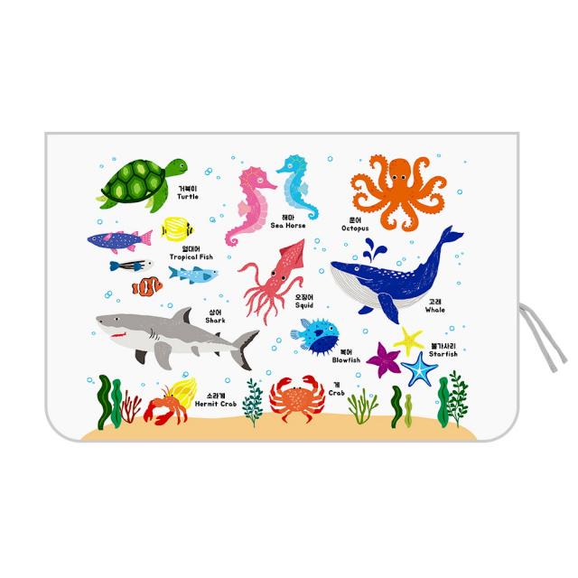 바니바니 차량용 햇빛가리개 아스킨 + 끈 랜덤발송, 암막 - 15_바다나라, 1세트