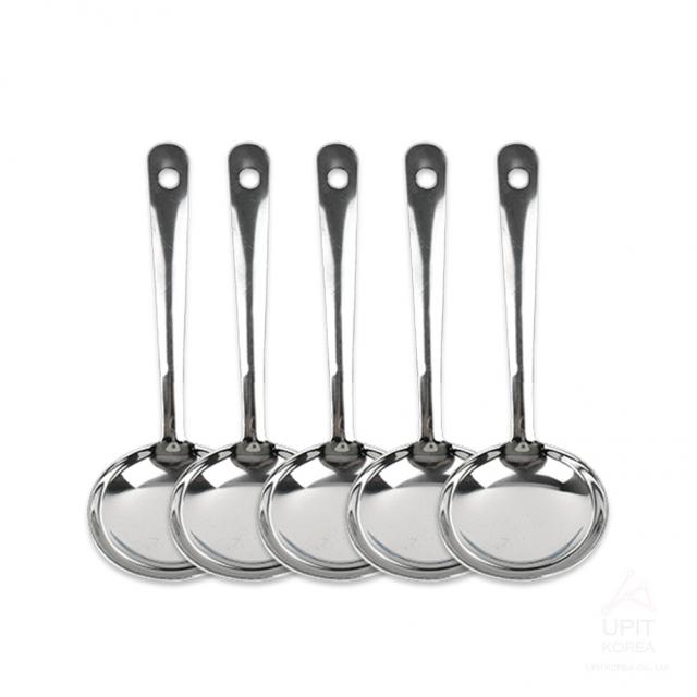 스텐 미니 국자 5개 단일색상