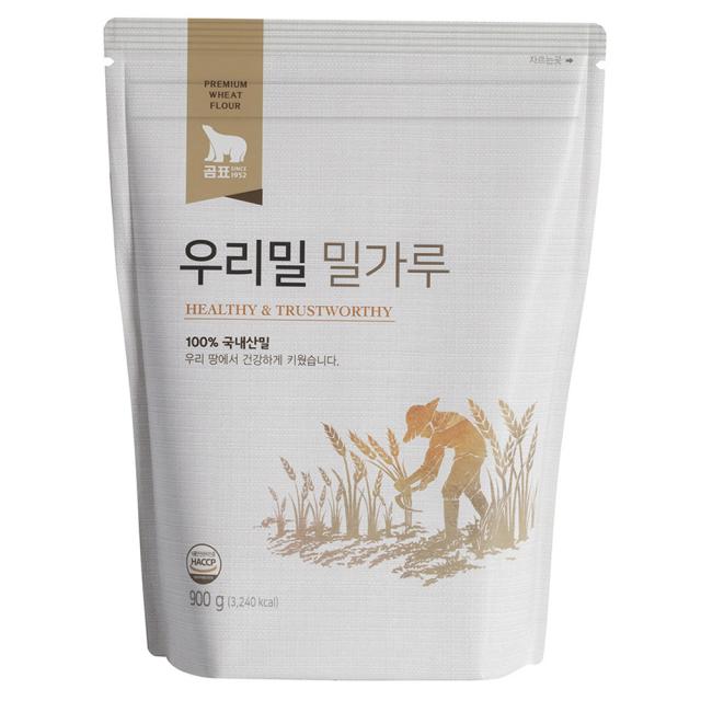 곰표 우리밀 밀가루 900g 1개
