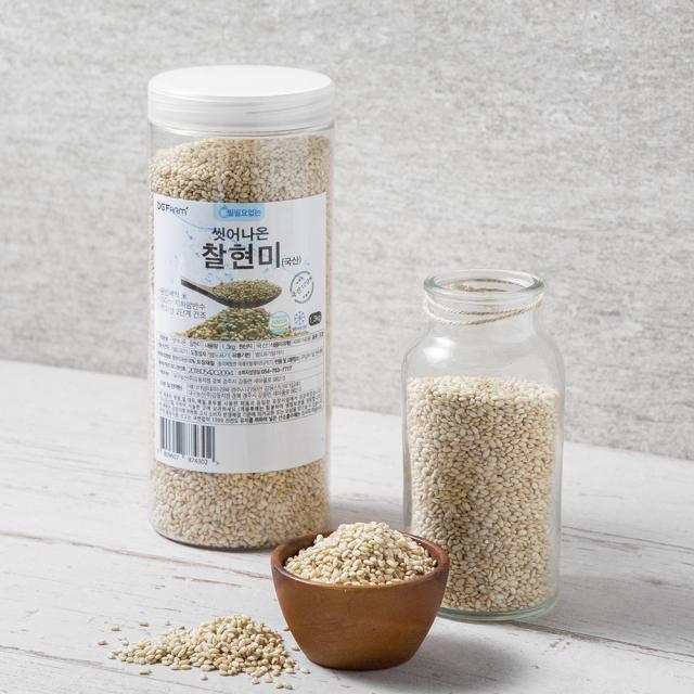 씻어나온 찰현미 1.3kg 1통