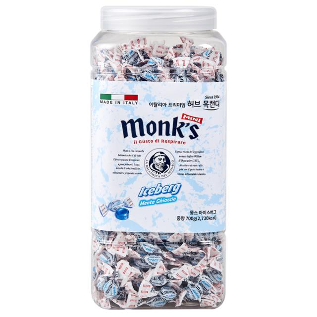 몽스 아이스버그 프리미엄 허브 목캔디 700g 1개