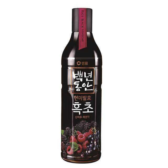 샘표 백년동안 산머루 복분자 현미발효 흑초, 900ml, 1개