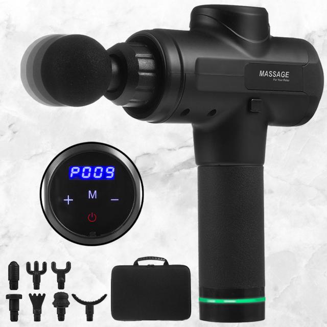 홈플래닛 무선 전동 마사지건 Rc Mg 010 최고급형 20강도 3모드 8헤드 가방 