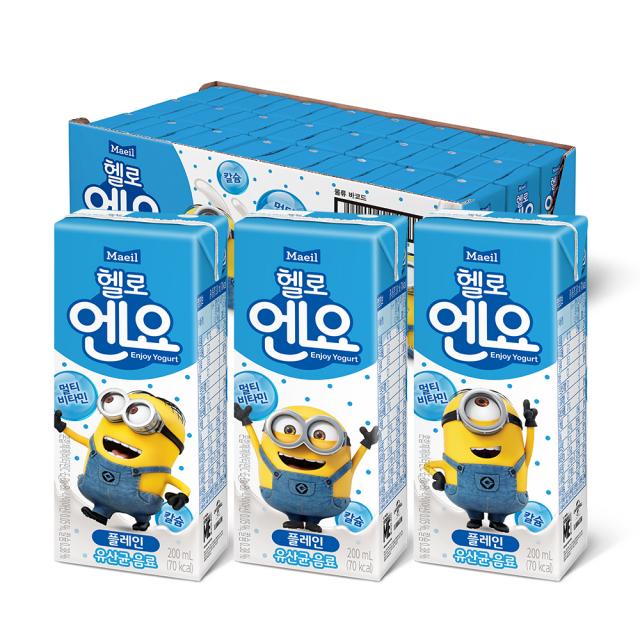 엔요 유산균음료 플레인 200ml 24개