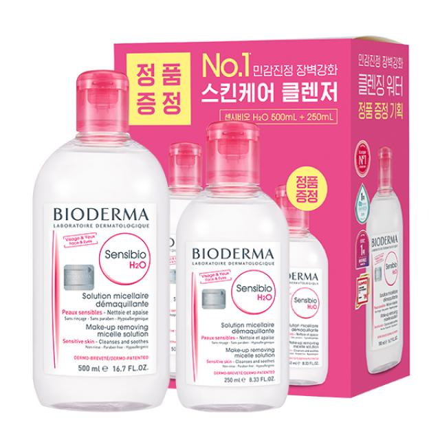 바이오더마 센시비오 H20 민감용 500ml + 250ml, 1개