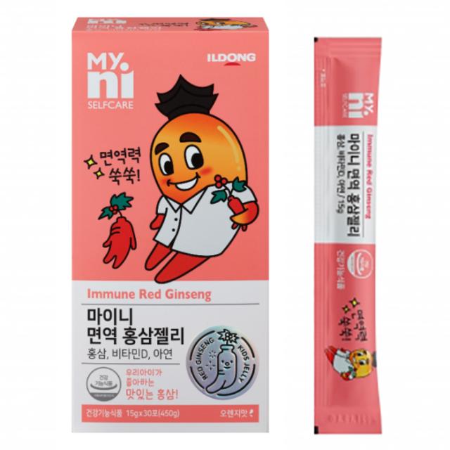 일동제약 마이니 면역 홍삼젤리, 15g, 30포