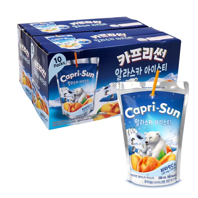 농심 카프리썬 알라스카 아이스티, 200ml, 20개