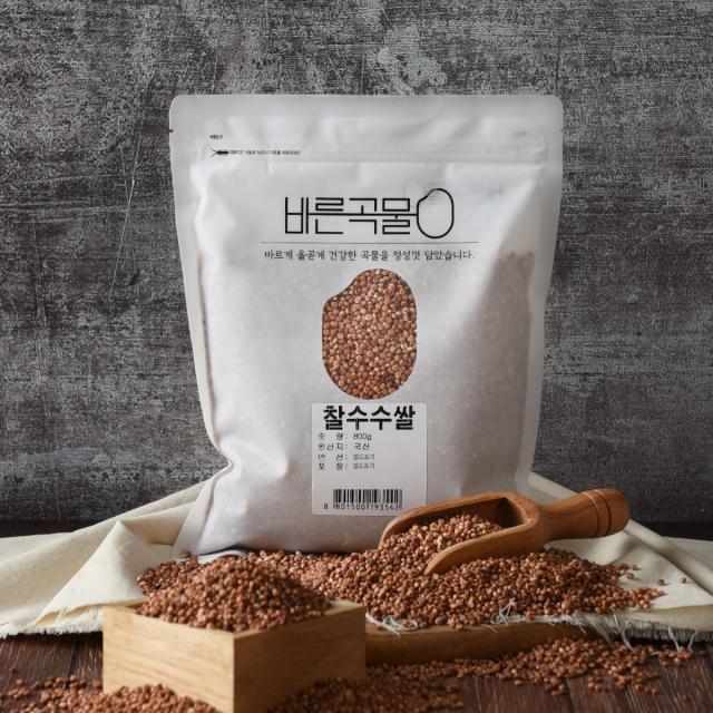 바른곡물 찰수수쌀, 800g, 1개