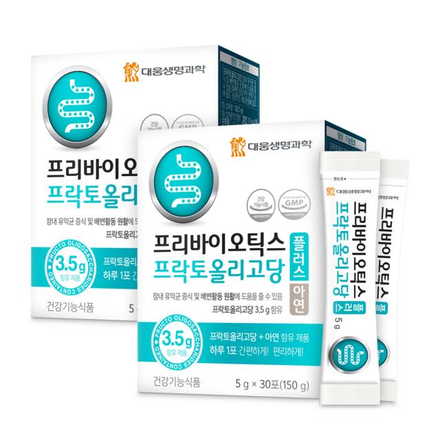 대웅생명과학 프리바이오틱스 프락토올리고당 플러스, 150g, 2개