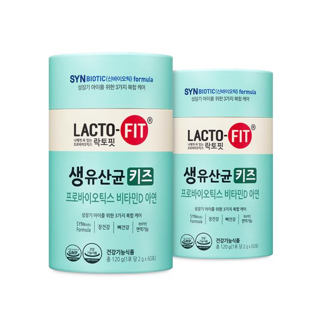 종근당건강 락토핏 생유산균 키즈 120g 2개