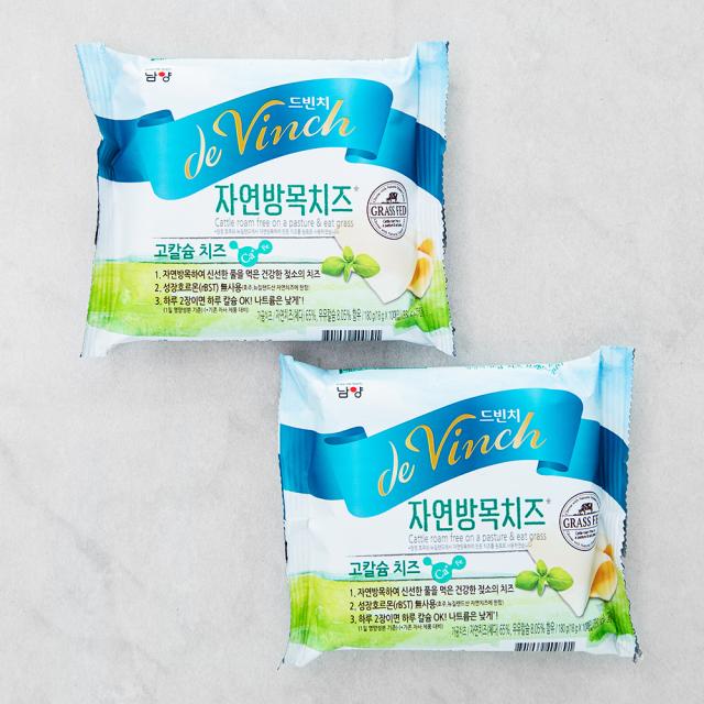 드빈치 365일 자연방목 칼슘치즈, 180g, 2개