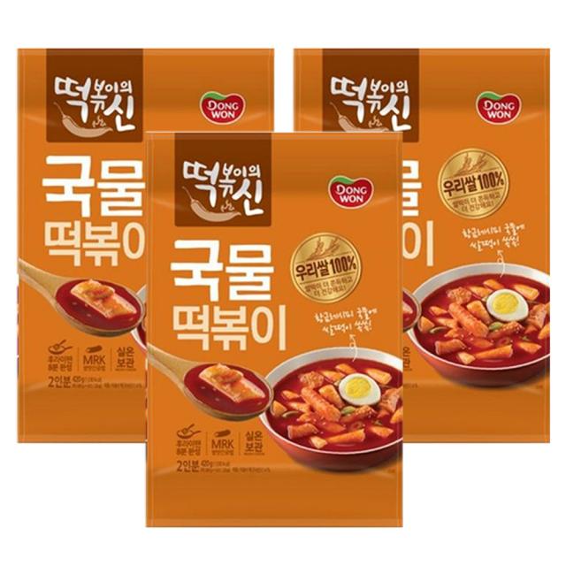 동원 떡볶이의 신 국물떡볶이, 420g, 3개입