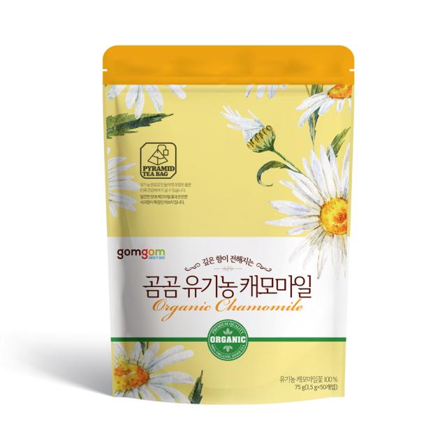 곰곰 유기농 캐모마일 삼각티백 1.5g 50개입