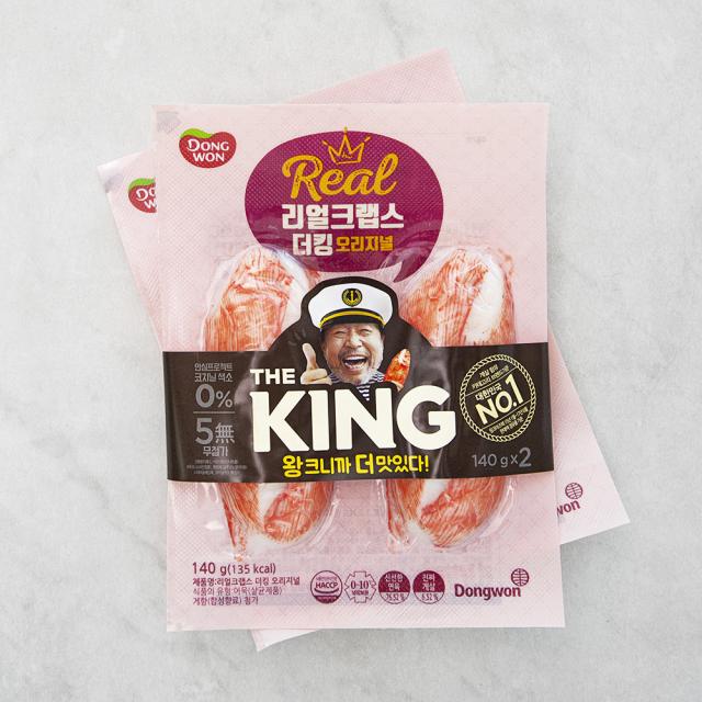 동원에프앤비 더킹 오리지널 맛살 140g 2개입