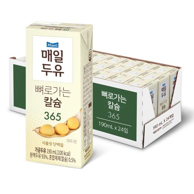 매일유업 뼈로가는 칼슘두유 365, 190ml, 24개