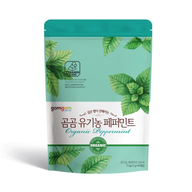 곰곰 유기농 페퍼민트 삼각티백 1.5g 50개입