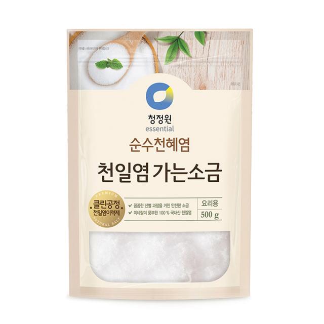 청정원 천일염 가는소금, 1개, 500g